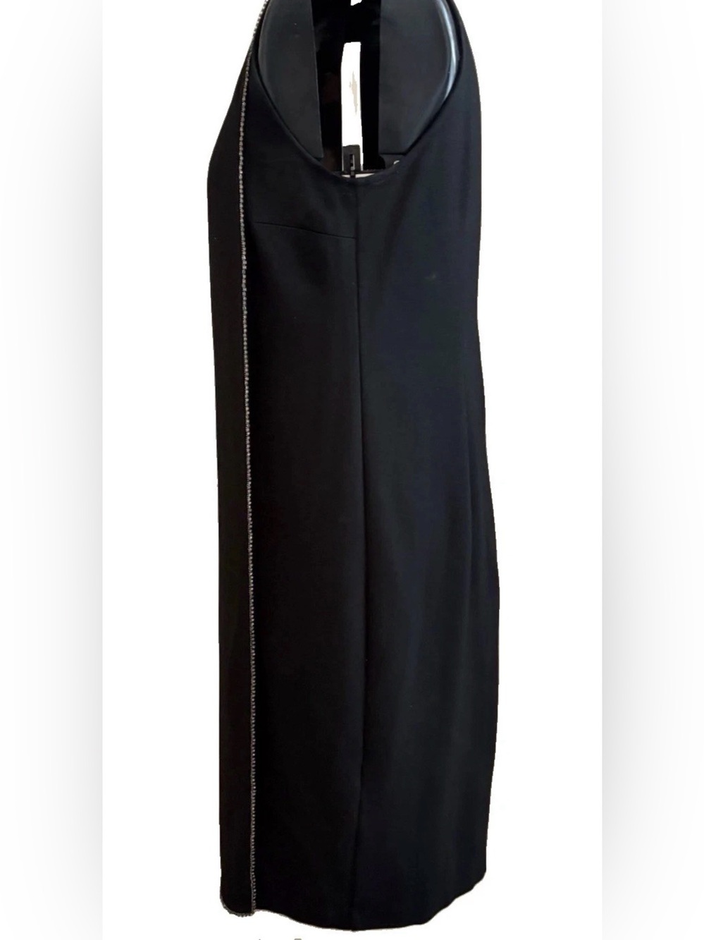 Chicos Women’s Black Rinestone Sleeveless Dress Size 6 - Picture 4 of 8